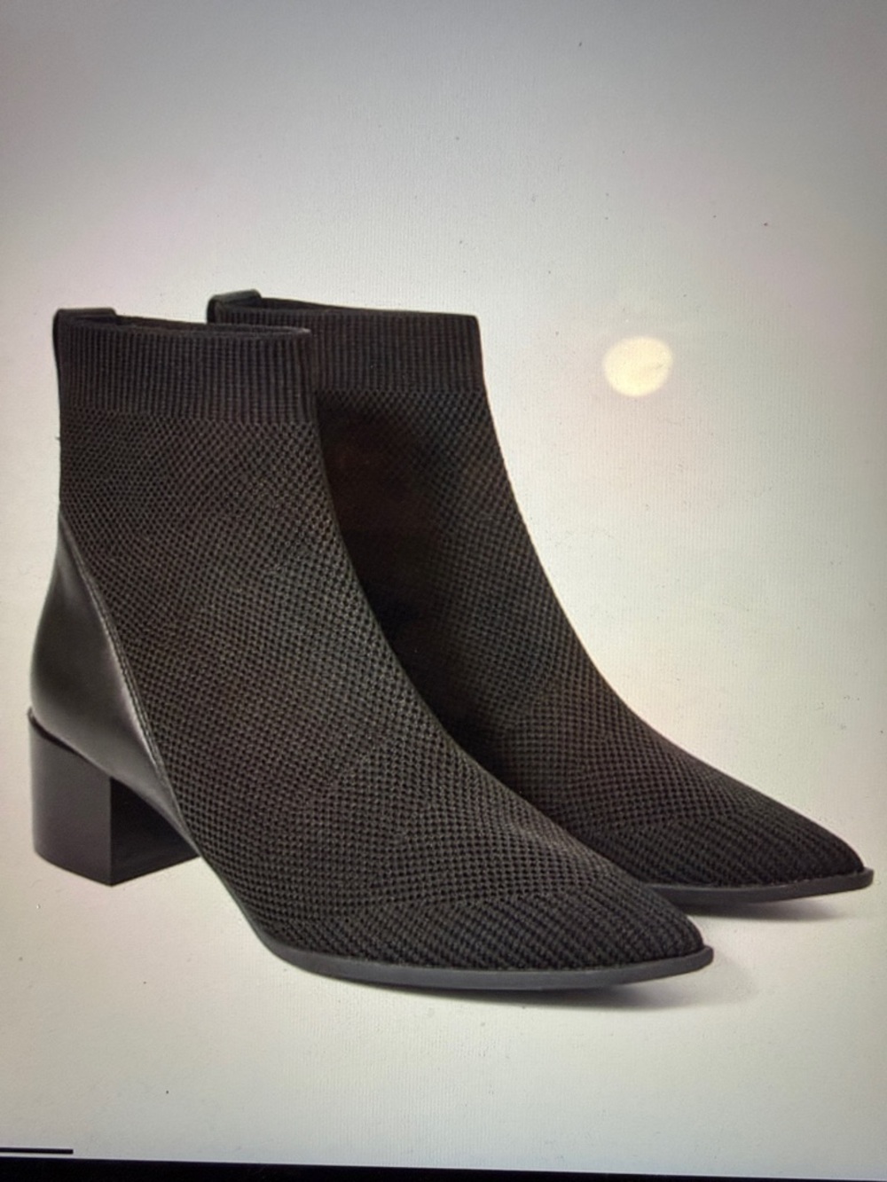 Everlane Boss Boot in ReKnit - Black Knit Pointed-Toe Ankle Booties - Picture 6 of 6